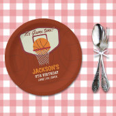 It's Game time! Fun Basketball theme Birthday Kids ペーパープレート