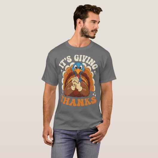 Its Giving Thanks Turkey by el mehdi Tシャツ (正面フル)