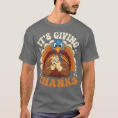 Its Giving Thanks Turkey by el mehdi Tシャツ (正面)