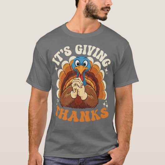 Its Giving Thanks Turkey by el mehdi Tシャツ (正面)