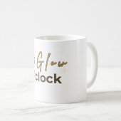 It's Glow O'Clock 美容ケア 引用 コーヒーマグカップ (正面右)