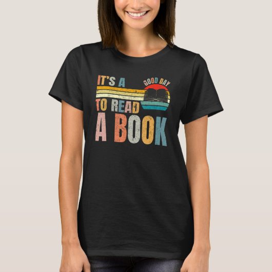 It's Good Day To Read Book Library Reading Tシャツ (正面)