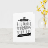 It's Great working with you, Happy Boss's Day カード (黄色い花)