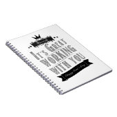 It's Great working with you, Happy Boss's Day ノートブック (右側)