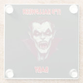"It's Halloween Baby : Le Vampire des Ténèbres" ガラスコースター (裏面)