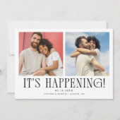 It's Happening 2枚写真 白い結婚式 セーブザデート (正面)