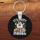 It's Hoppy Day To Model Easter Day Speech Therapis キーホルダー (正面)