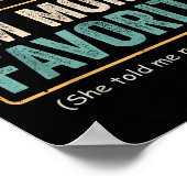 It's I'm Mom's Favorite Child Funny Family Humor  ポスター (角)