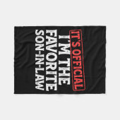 It's I'm The Favorite Son-in-law Funny Dad Father  フリースブランケット (正面(横))