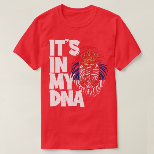 ITS IN MY DNAセルビア国旗の男性女性キッズ1 Tシャツ (デザイン正面)