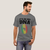 It's In My DNA African Juneteenth Fingerprint Tシャツ (正面フル)