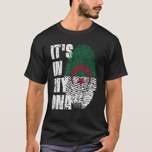It's In My Dna Algeria Flag Algerian Tシャツ (正面)