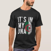 It's in my DNA algeria Flag Fingerprints Tシャツ (正面)