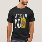 It's in my DNA Andorra Flag Fingerprints Tシャツ (正面)