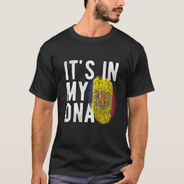 It's in my DNA Andorra Flag Fingerprints Tシャツ
