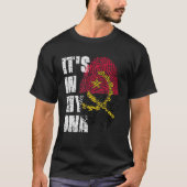 IT's IN MY DNA Angola Flag Angolan Tシャツ (正面)