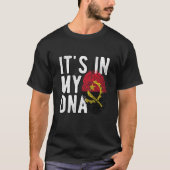 It's in my DNA Angola Flag Fingerprints Tシャツ (正面)
