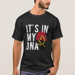 It's in my DNA Angola Flag Fingerprints Tシャツ
