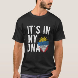 It's in my DNA Antigua Flag Fingerprints Tシャツ