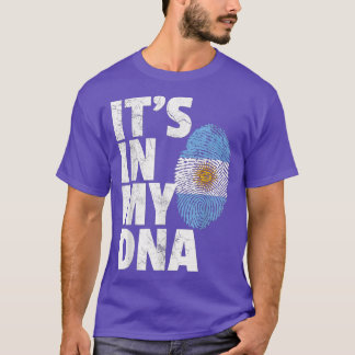 It's In My Dna Argentina Flag T Gift Men Women Ki Tシャツ