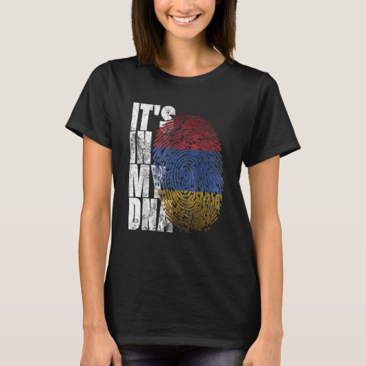 It's In My DNA Armenian Sign Proud Pride Armenia F Tシャツ (正面)
