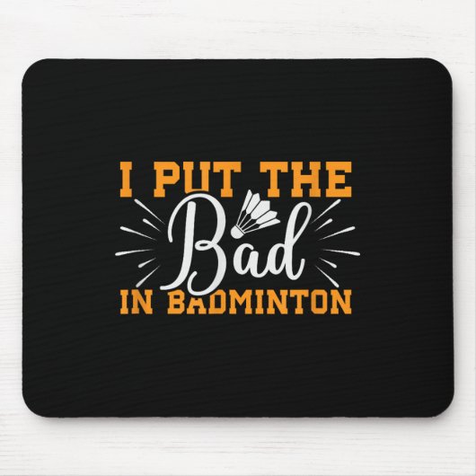 Its In My Dna Badminton Shuttle Racket Badminton P マウスパッド (正面)