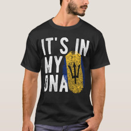 It's in my DNA Barbados Flag Fingerprints Tシャツ