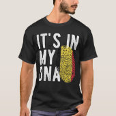 It's in my DNA Belgium Flag Fingerprints Tシャツ (正面)