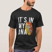 It's in my DNA Bhutan Flag Fingerprints Tシャツ (正面)