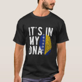 It's in my DNA Bosnia and HerzegoFlag Fingerprints Tシャツ (正面)