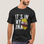 It's in my DNA Brunei Flag Fingerprints Tシャツ (正面)