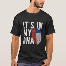 It's in my DNA Chile Flag Fingerprints Tシャツ