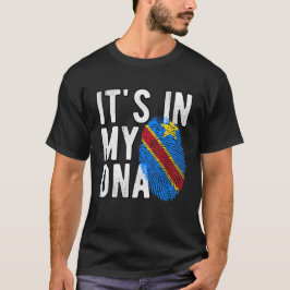 It's in my DNA Congo Flag Fingerprints Tシャツ