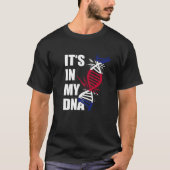 It's In My DNA Costa Rican Roots Costa Rica Pride  Tシャツ (正面)