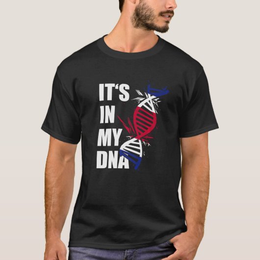 It's In My DNA Costa Rican Roots Costa Rica Pride  Tシャツ (正面)