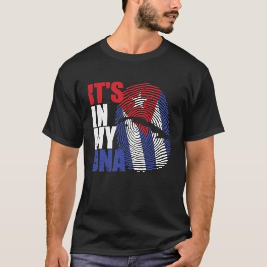 It's in my DNA Cuba Cuban Flag Tシャツ (正面)