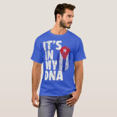 ITS IN MY DNA Cuba Flag Cuban T Shirt Novelty Tシャツ (正面フル)
