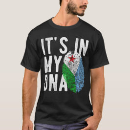 It's in my DNA Djibouti Flag Fingerprints Tシャツ