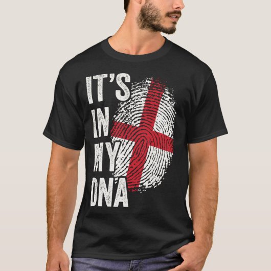 ITS IN MY DNA England Flag English RootsプライドGen Tシャツ (正面)