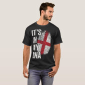 ITS IN MY DNA England Flag English RootsプライドGen Tシャツ (正面フル)