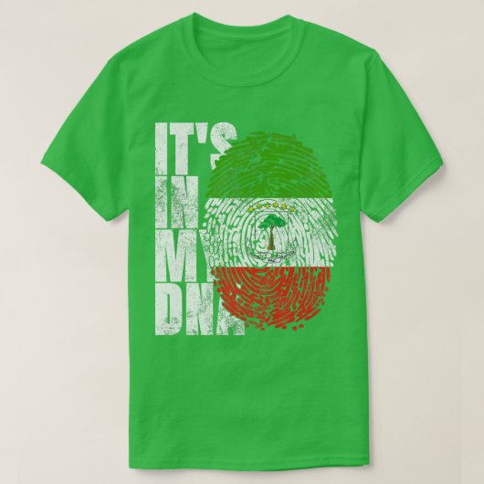 It's In My DNA Equatorial Guinea Graphic Guinean F Tシャツ (デザイン正面)