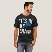 It's in my DNA Estonia Flag Fingerprints Tシャツ (正面フル)