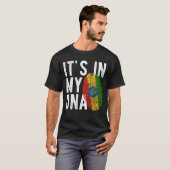 It's in my DNA Ethiopia Flag Fingerprints Tシャツ (正面フル)