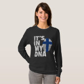 Its In My Dna Finland Flagプライド国 Tシャツ (正面フル)