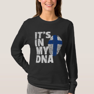 Its In My Dna Finland Flagプライド国 Tシャツ