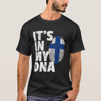 Its In My Dna Finland Flagプライド国 Tシャツ