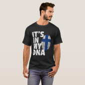 Its In My Dna Finland Flagプライド国 Tシャツ (正面フル)