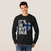 Its In My Dna Finland Flagプライド国 Tシャツ (正面フル)