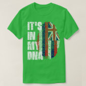 ITS IN MY DNA Hawaii Flagハワイアン Tシャツ (デザイン正面)