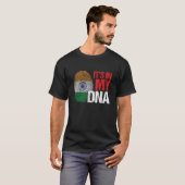 Its In My DNA India Flag Country Fingerprint Patri Tシャツ (正面フル)